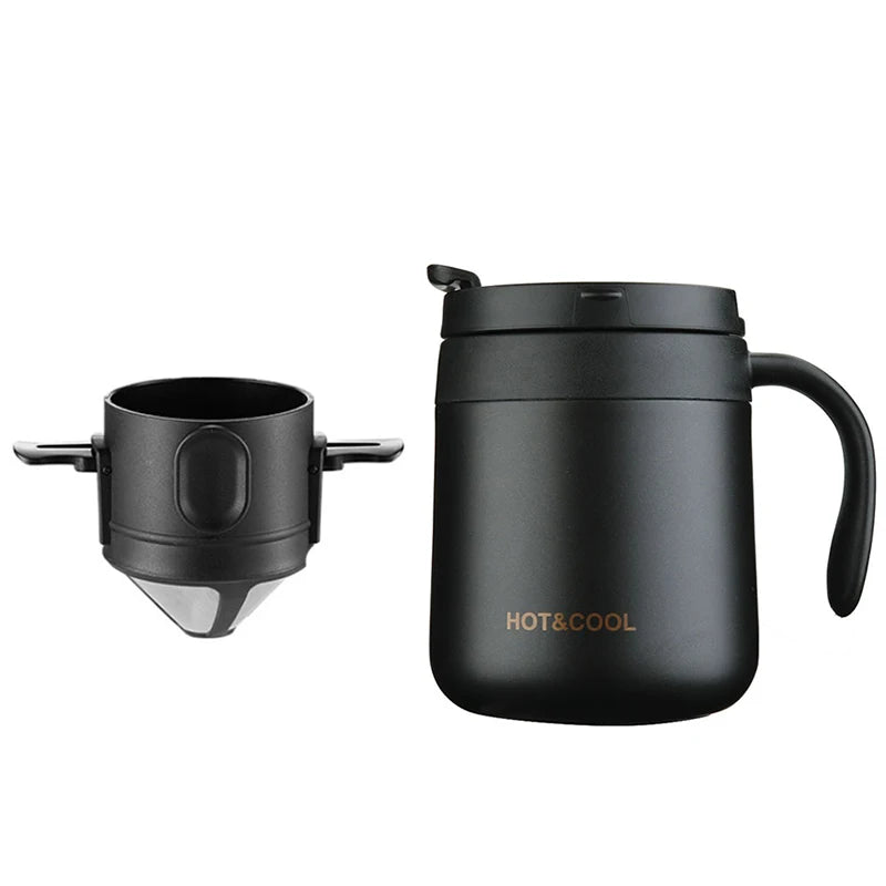 304 Stainless Steel Reusable Pour Over Coffee Dripper Filter Set