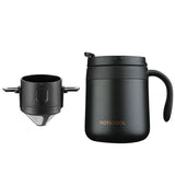 304 Stainless Steel Reusable Pour Over Coffee Dripper Filter Set
