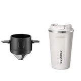 304 Stainless Steel Reusable Pour Over Coffee Dripper Filter Set