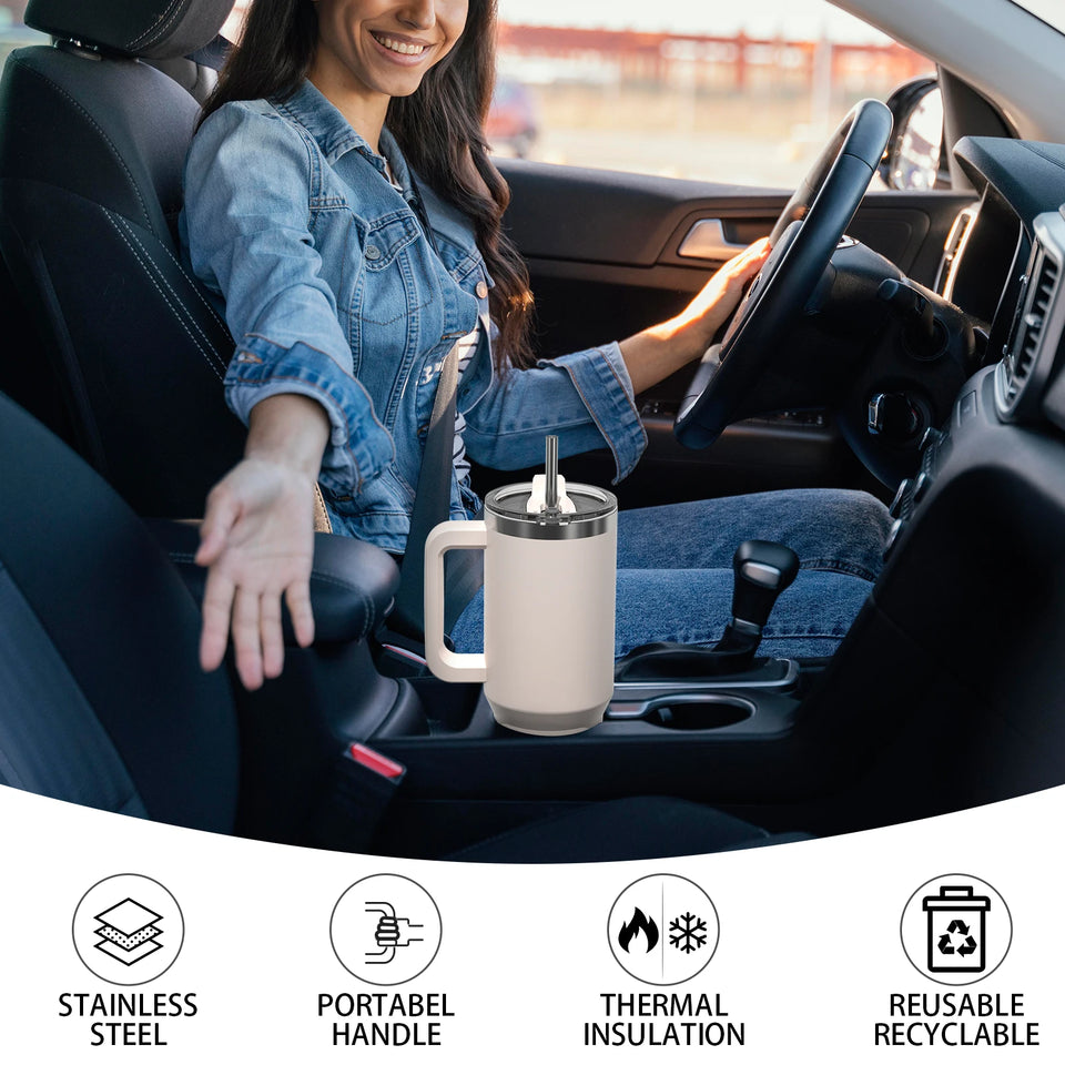 Premium stainless steel coffee tumbler