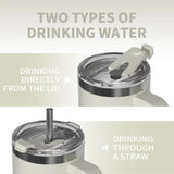 Premium stainless steel coffee tumbler with leak-resistant lid